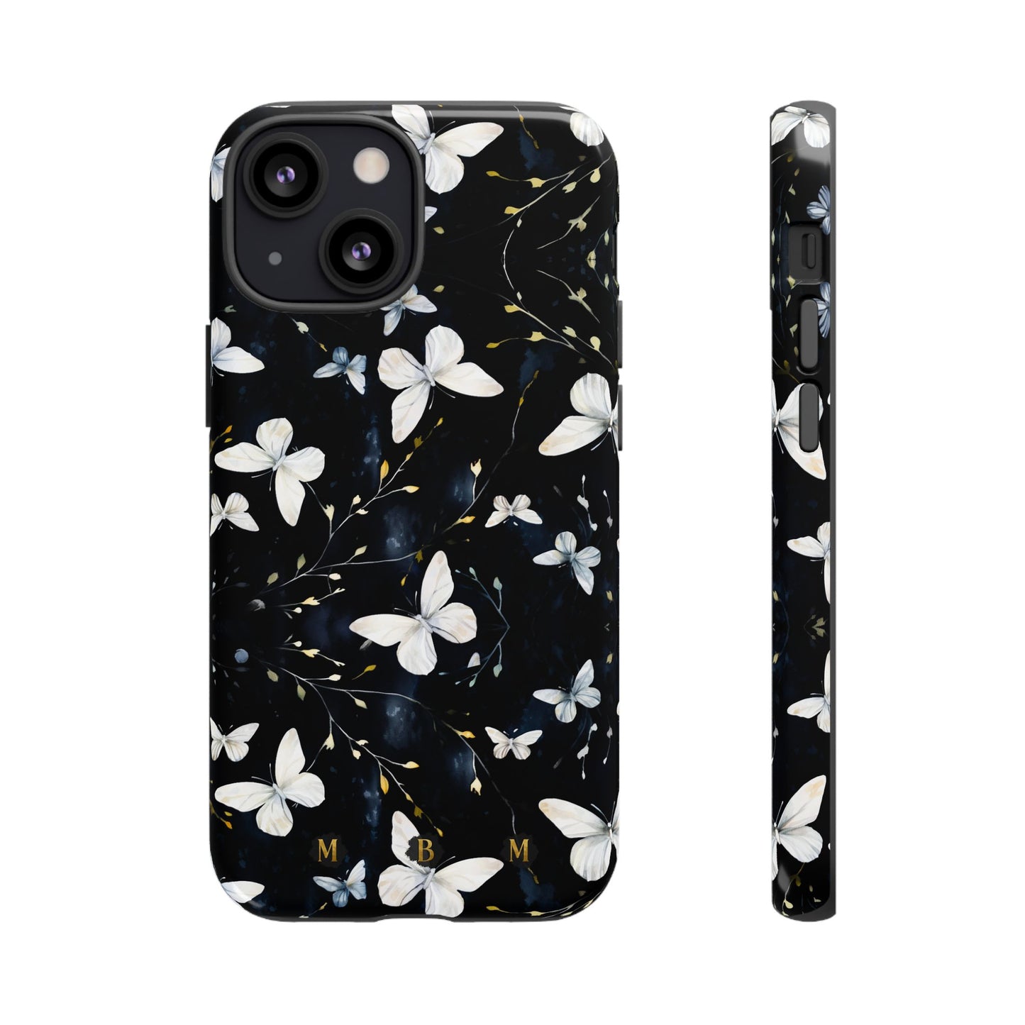 White Butterflies iPhone Tough Case