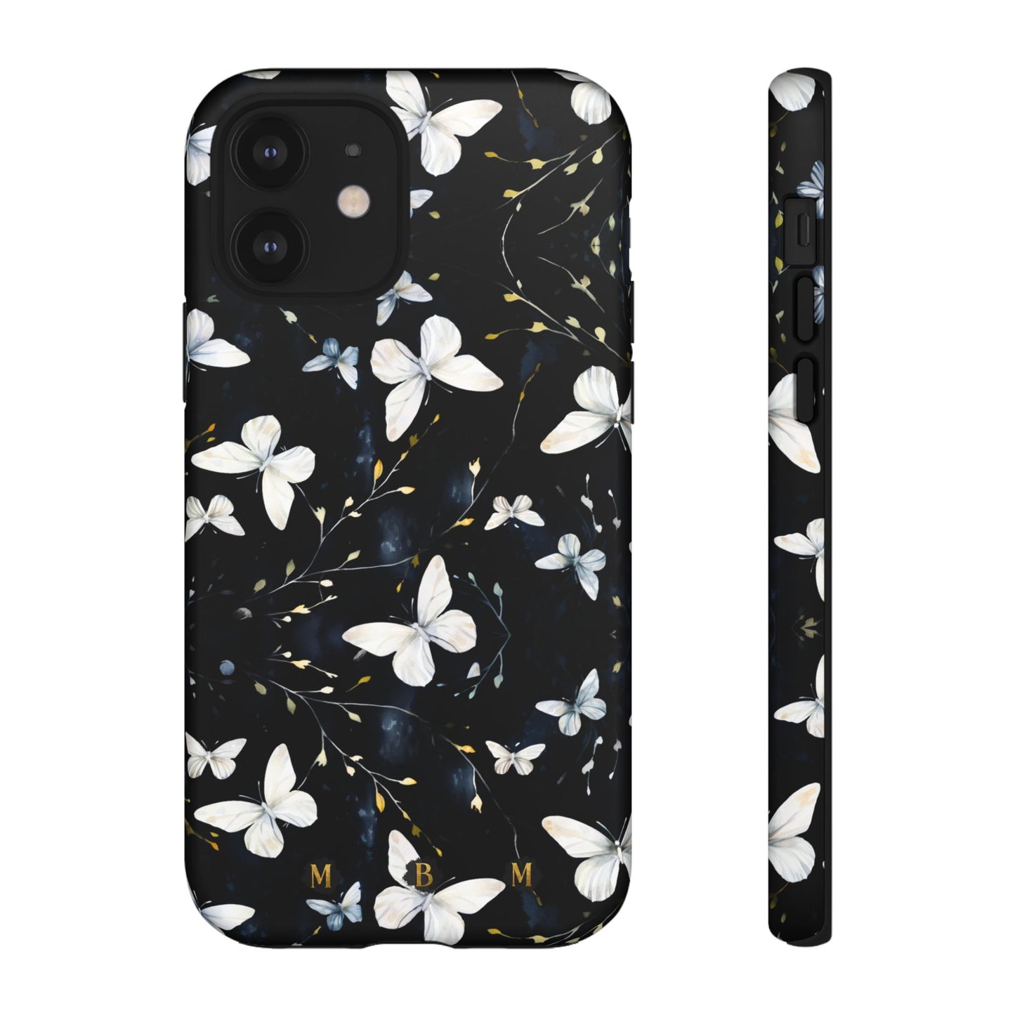 White Butterflies iPhone Tough Case