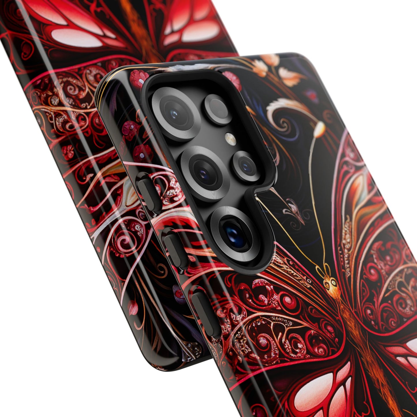 Red Butterfly Samsung Galaxy S Tough Case