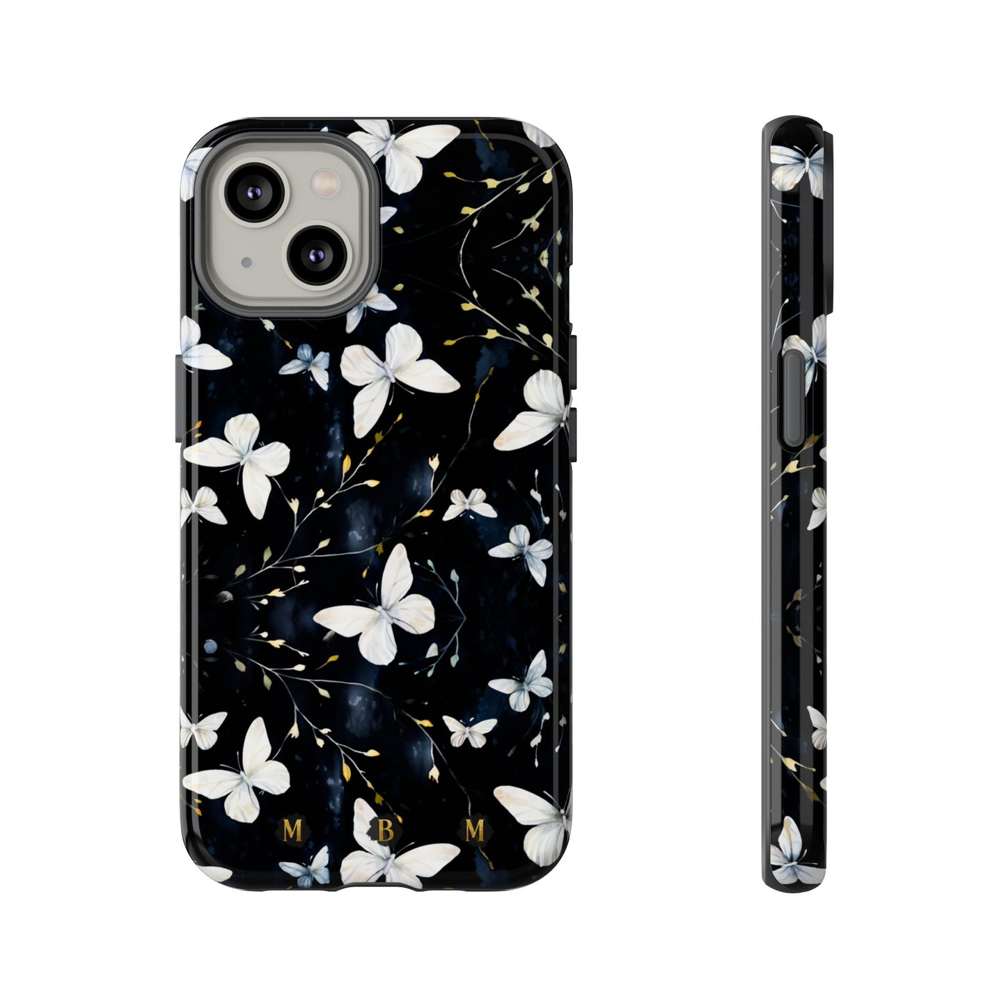 White Butterflies iPhone Tough Case