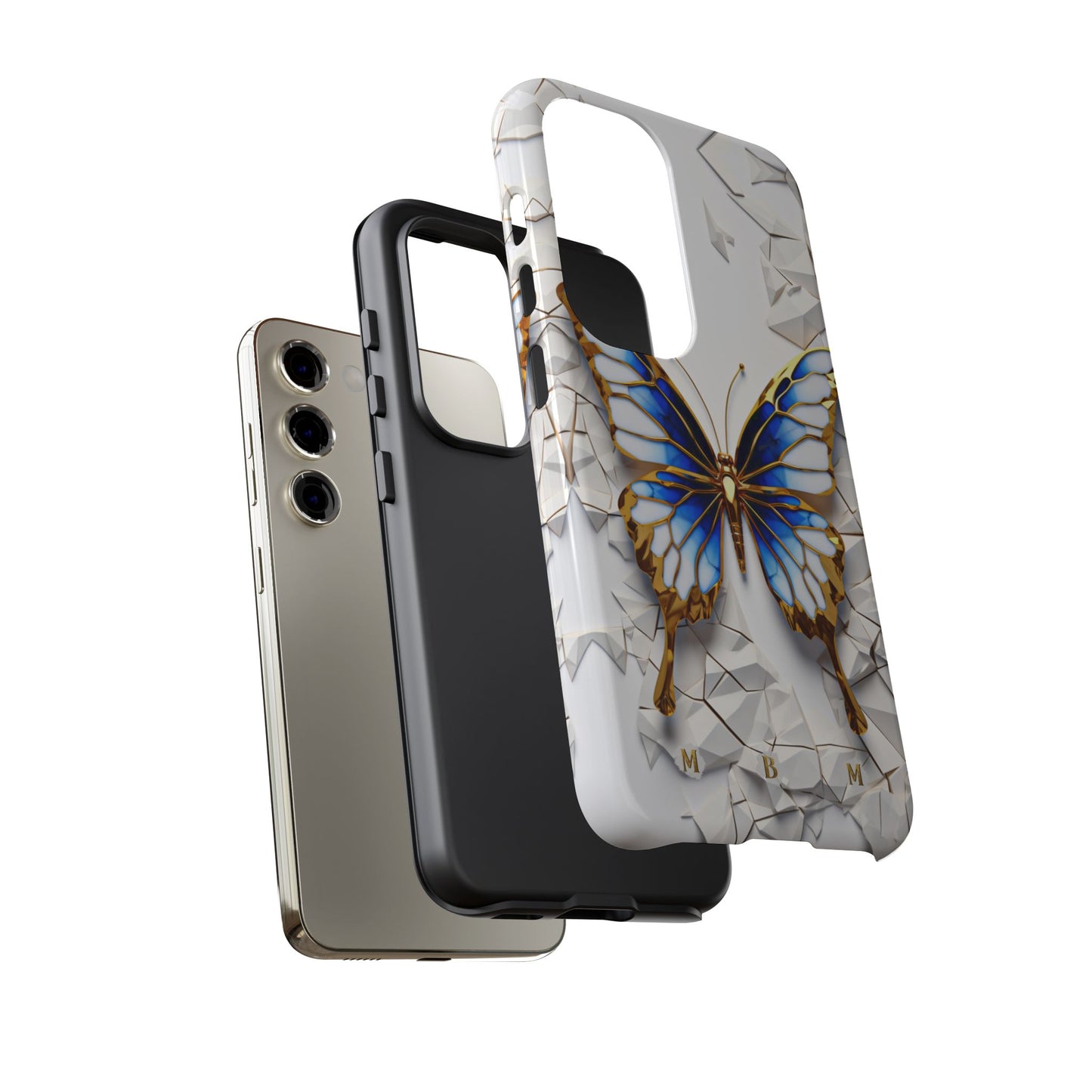 Sapphire Butterfly Samsung Galaxy S Tough Case