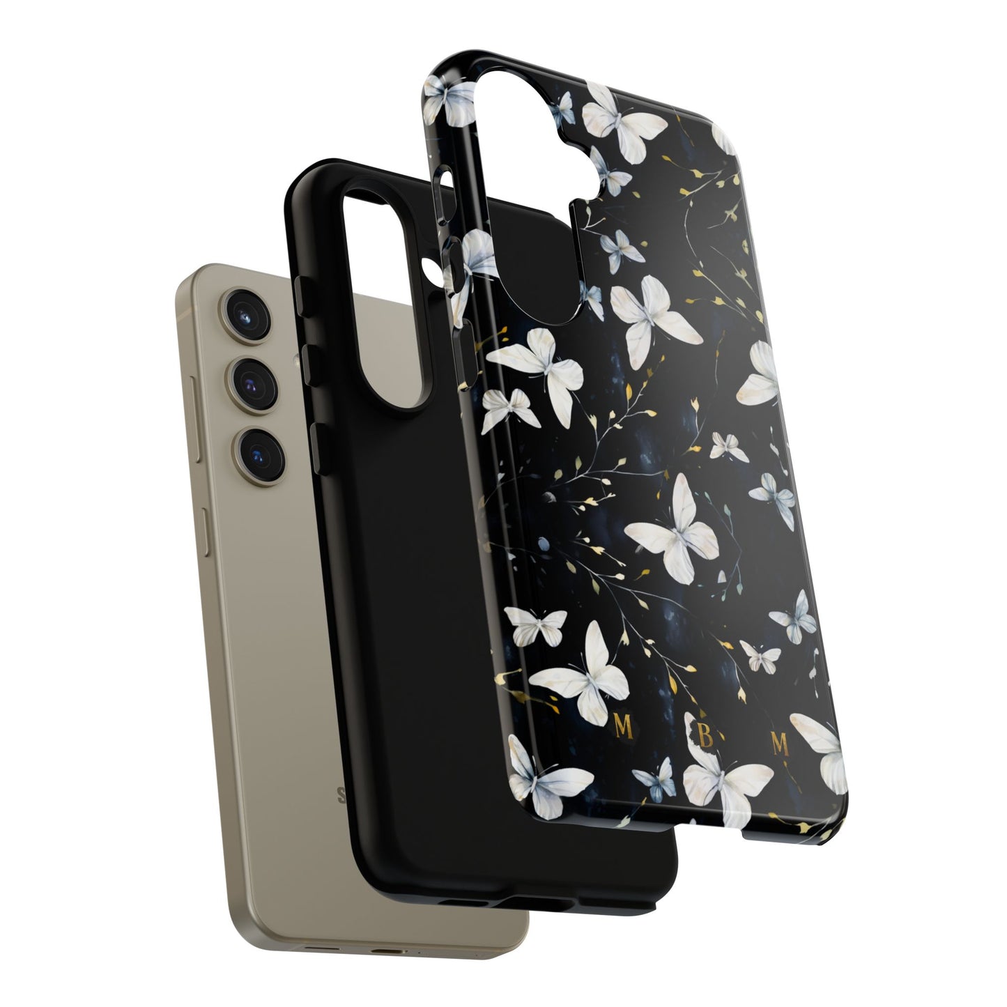 White Butterflies Samsung Galaxy S Tough Case