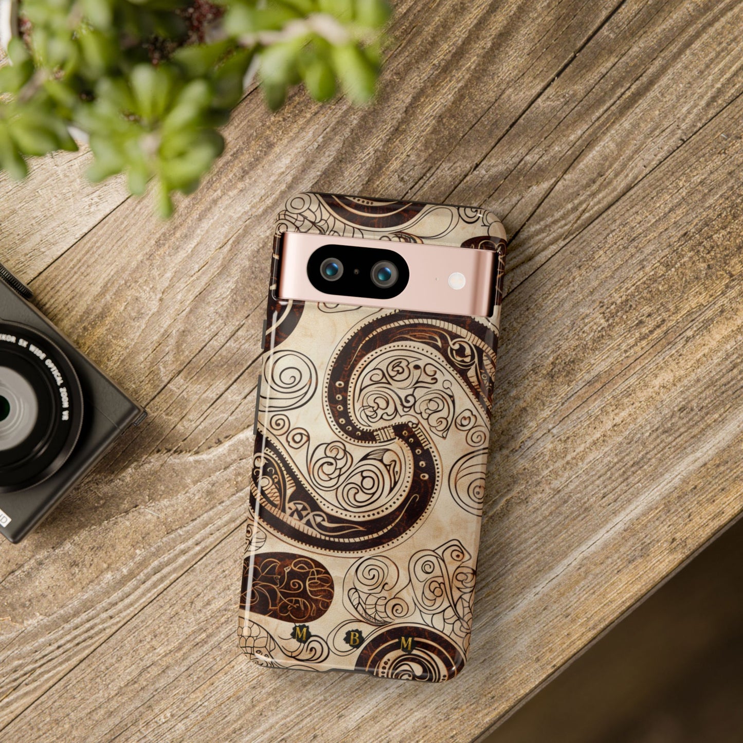 Sepia Scroll Google Pixel Tough Case