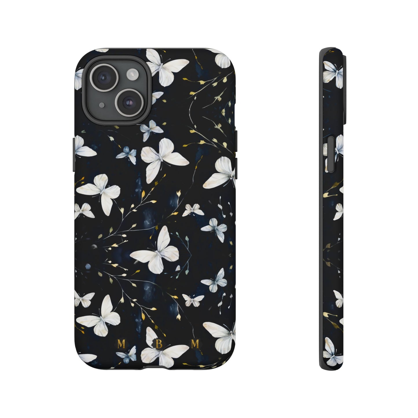 White Butterflies iPhone Tough Case
