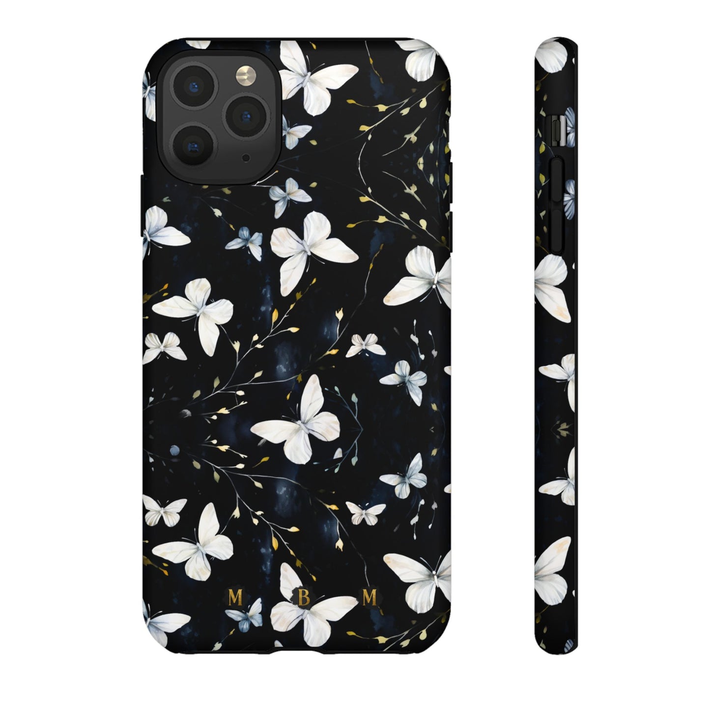 White Butterflies iPhone Tough Case