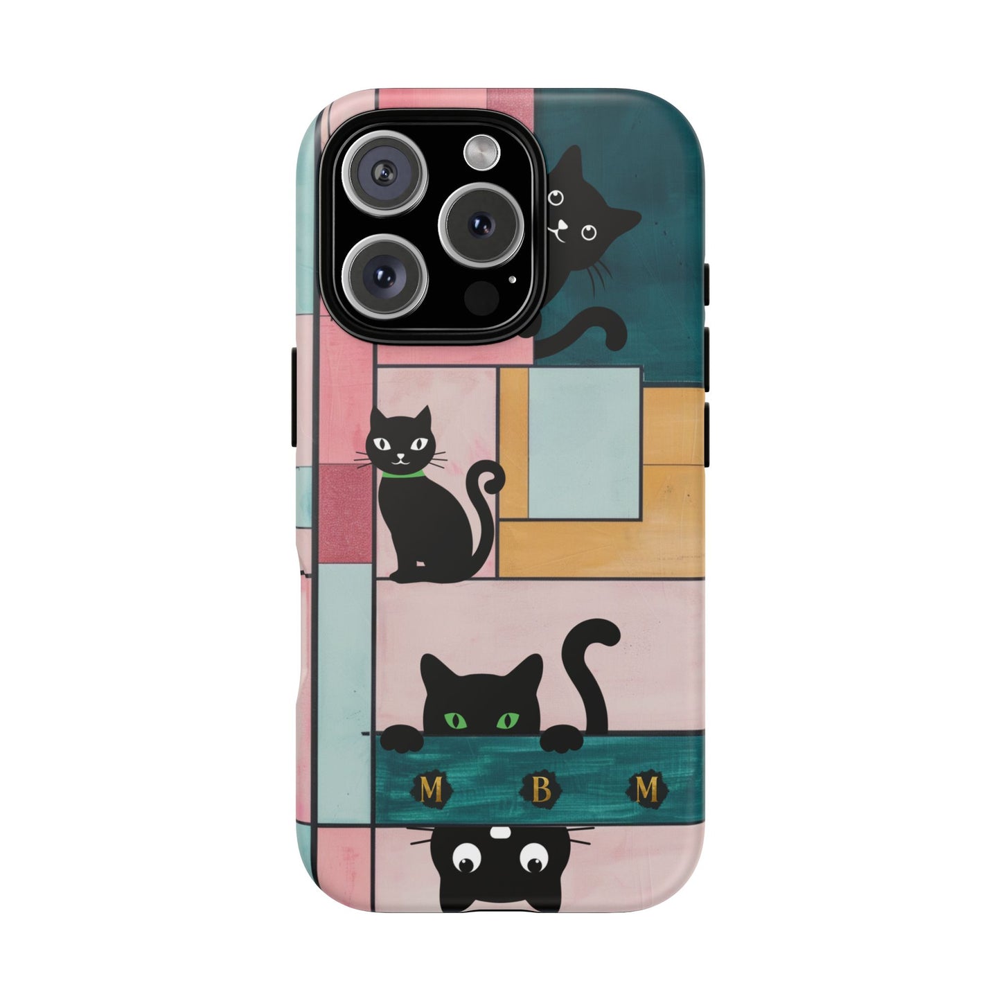 Block Cats iPhone Tough Case