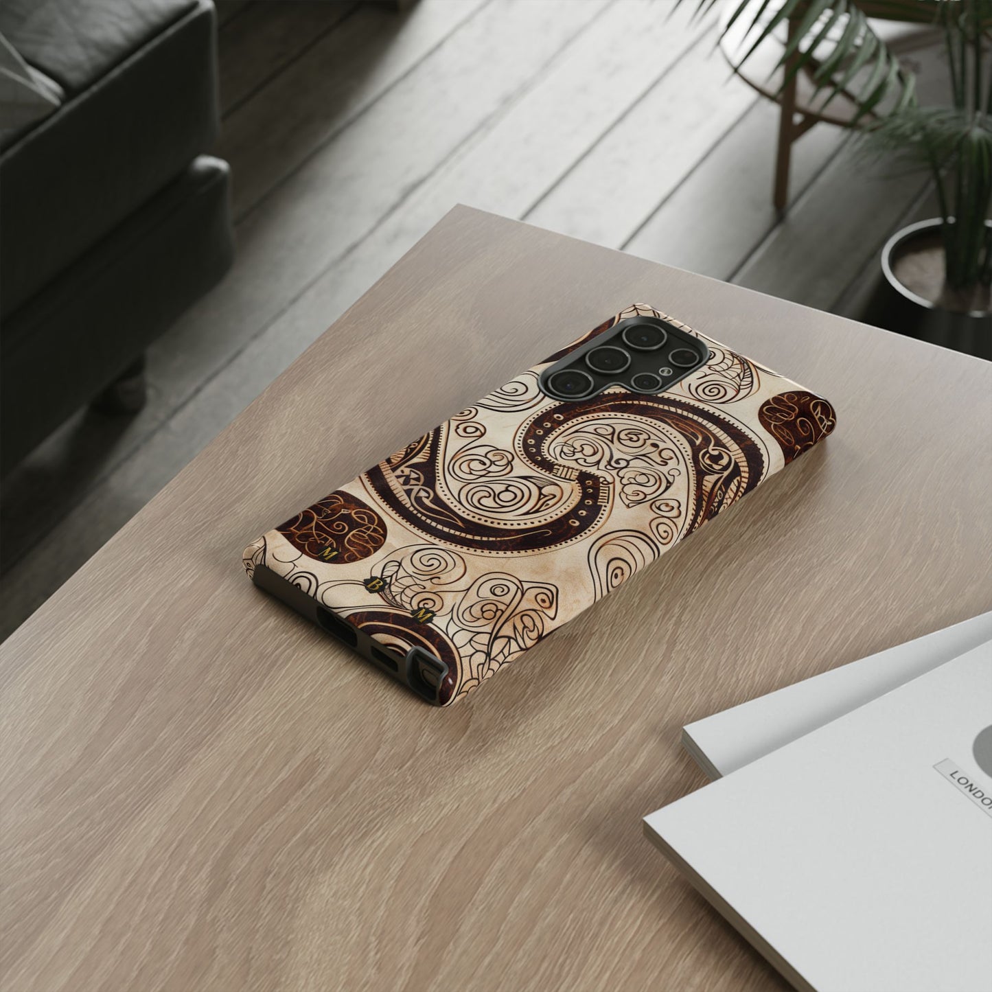Sepia Scroll Samsung Galaxy S Tough Case