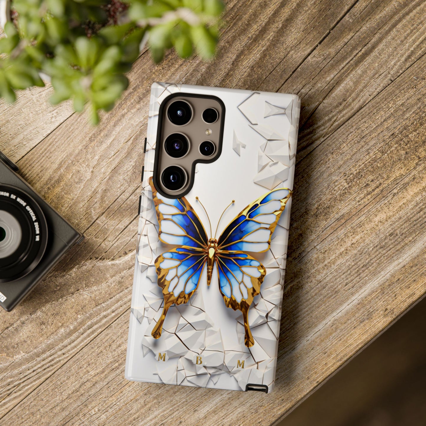 Sapphire Butterfly Samsung Galaxy S Tough Case