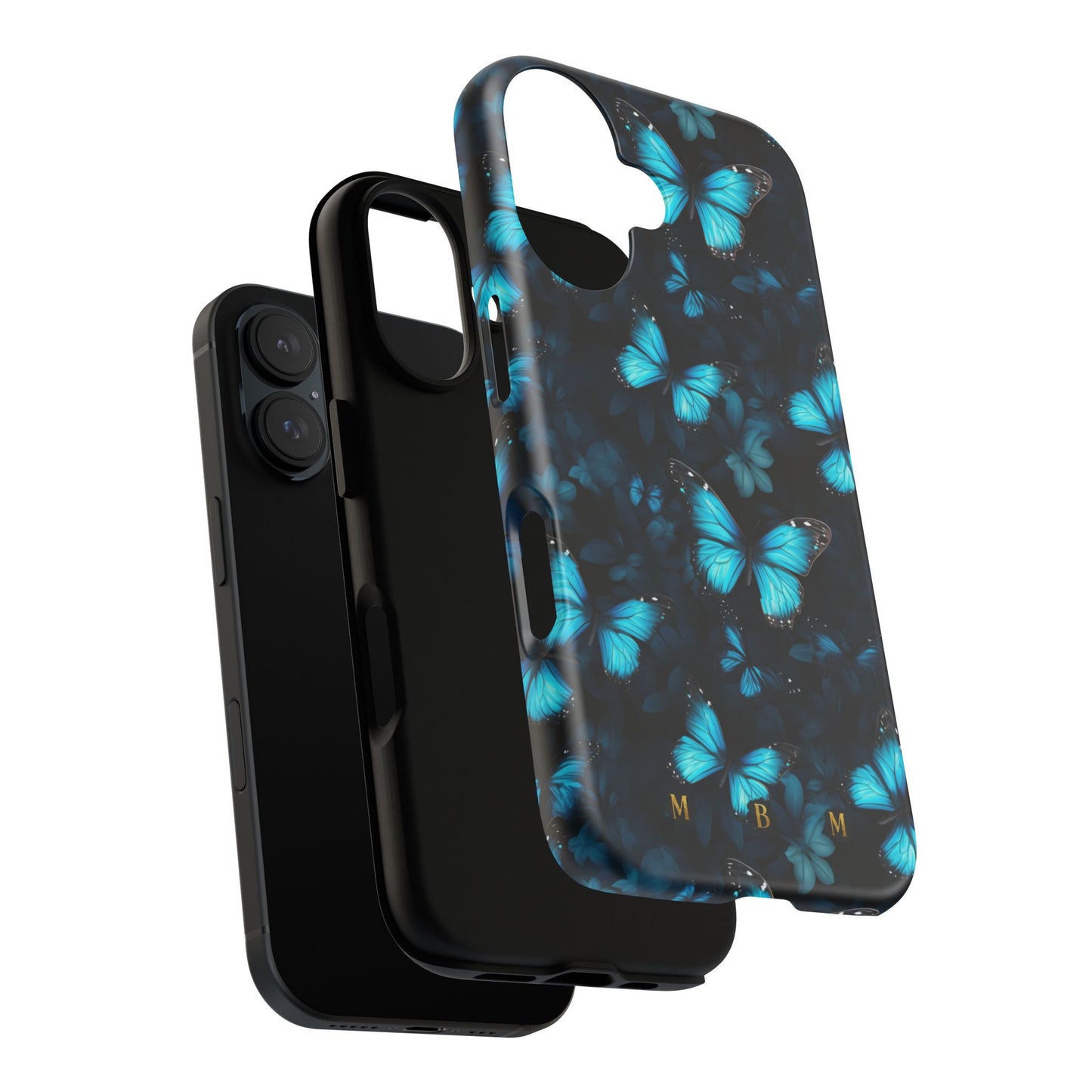 Blue Butterflies iPhone Tough Case