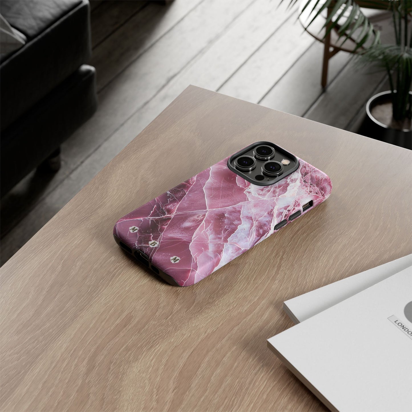 Pink Marble iPhone Tough Case