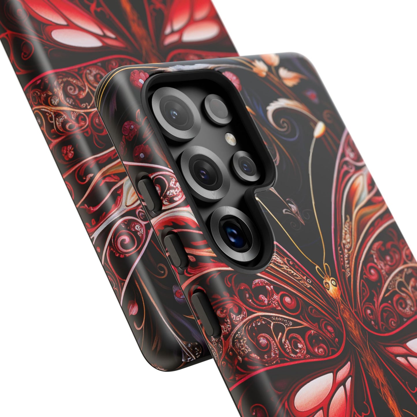 Red Butterfly Samsung Galaxy S Tough Case