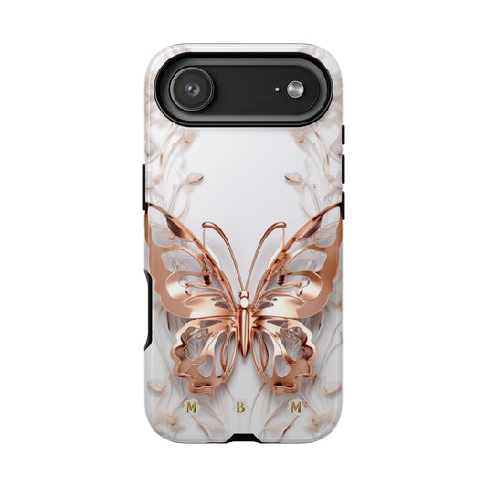 Rose Gold Butterfly iPhone Case