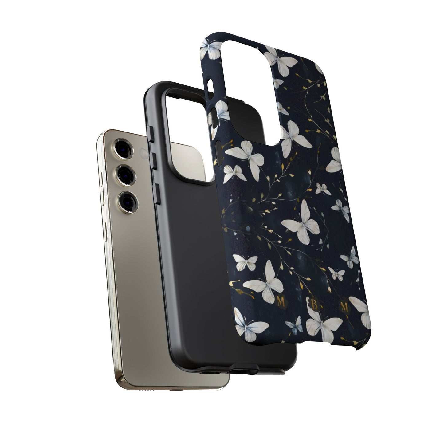 White Butterflies Samsung Galaxy S Tough Case