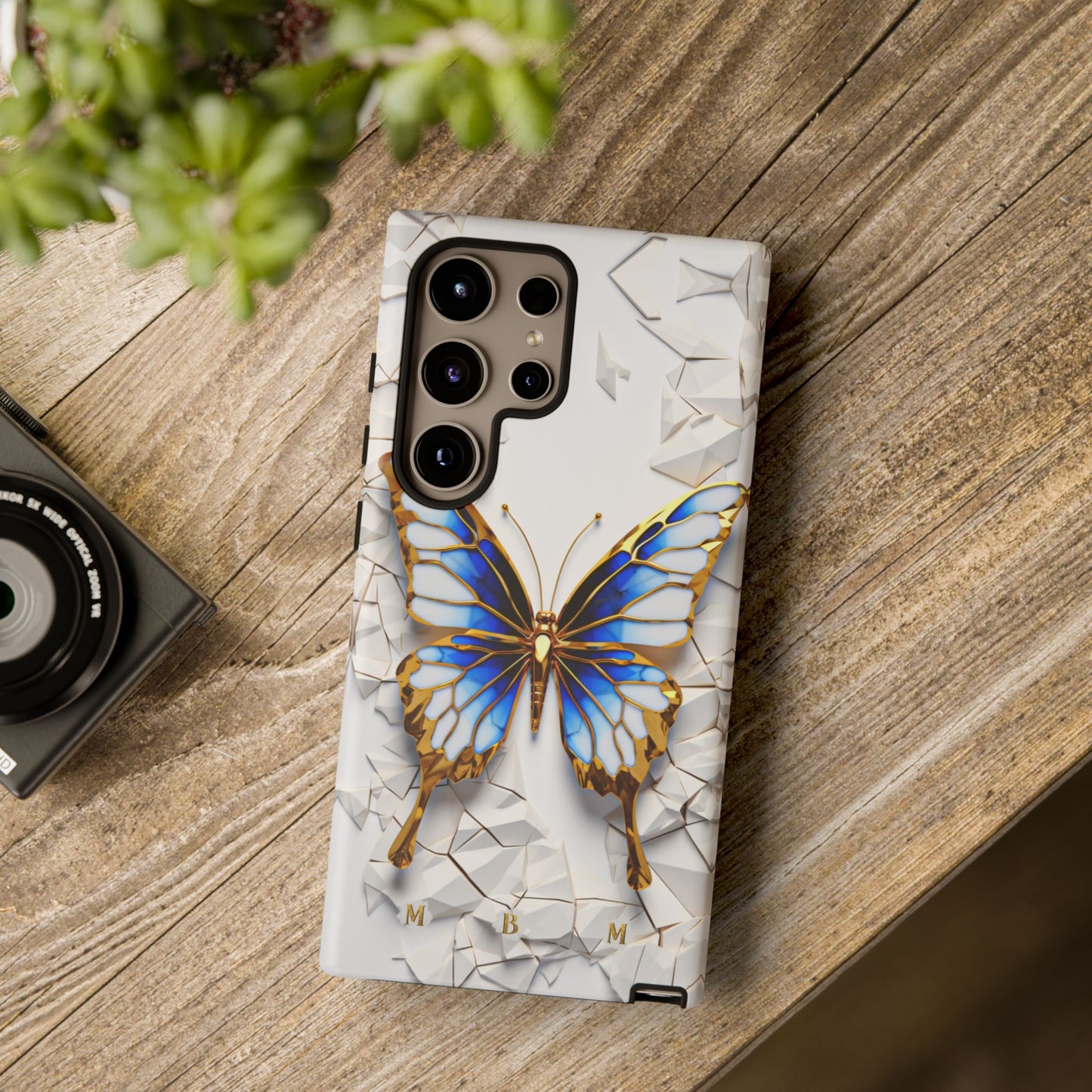 Sapphire Butterfly Samsung Galaxy S Tough Case