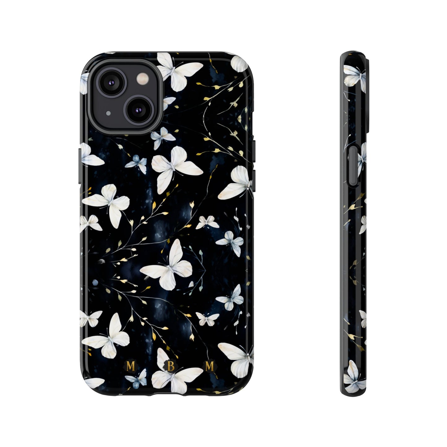 White Butterflies iPhone Tough Case