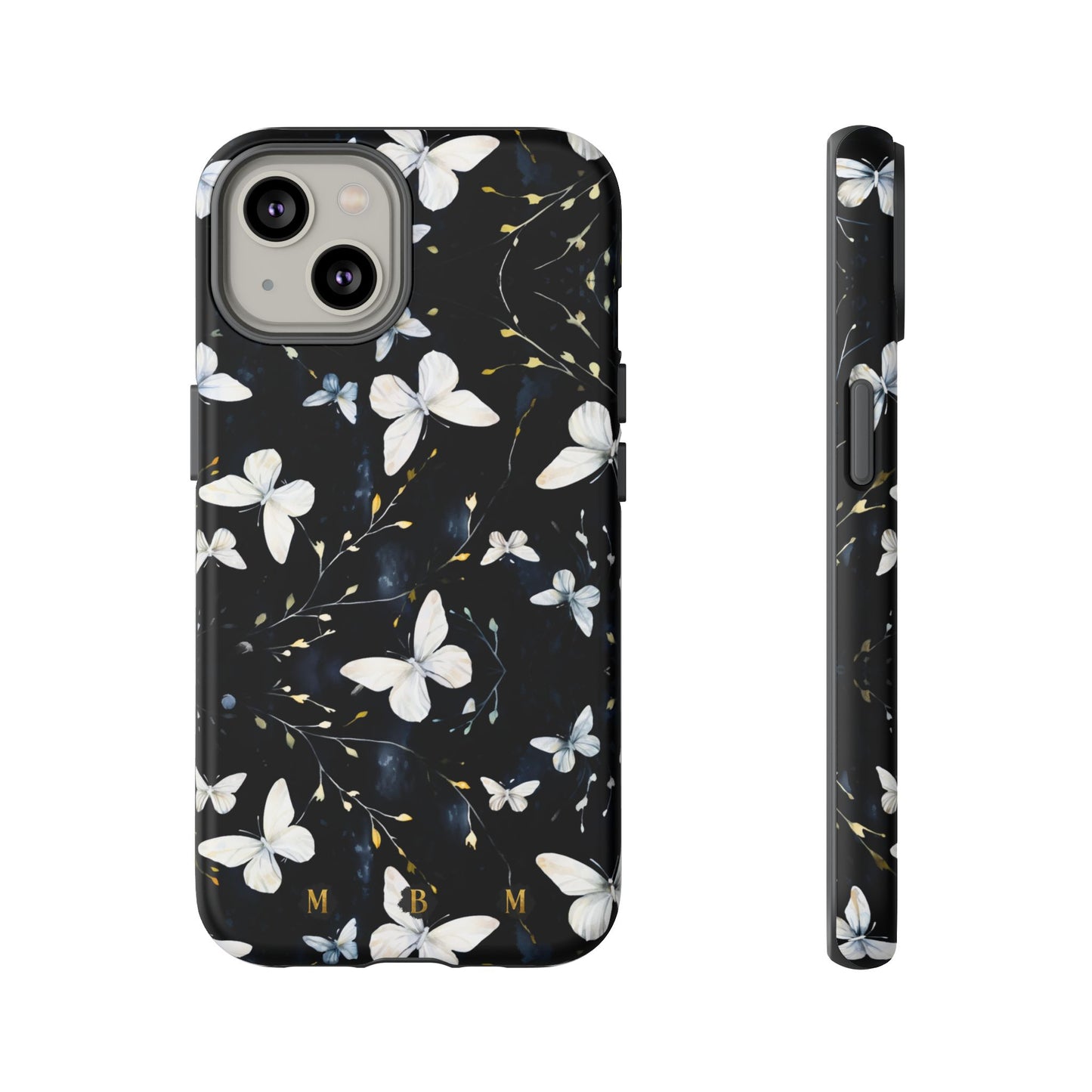 White Butterflies iPhone Tough Case