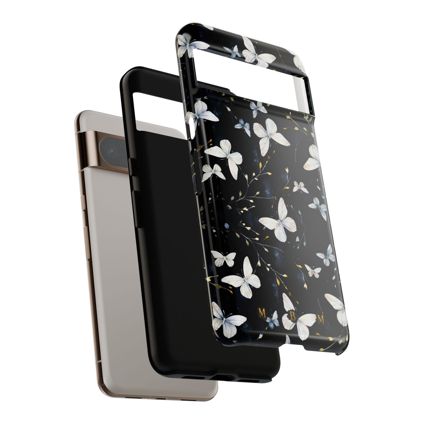 White Butterflies Google Pixel Tough Case