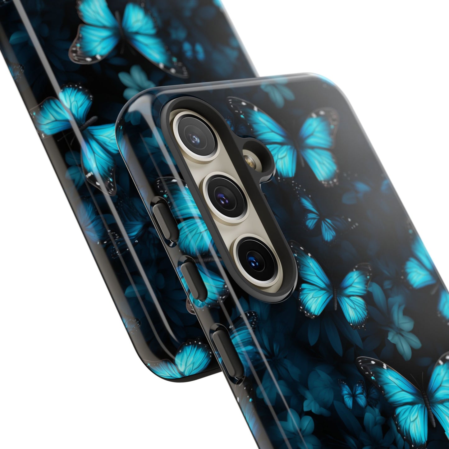 Blue Butterflies Samsung Galaxy S Tough Case