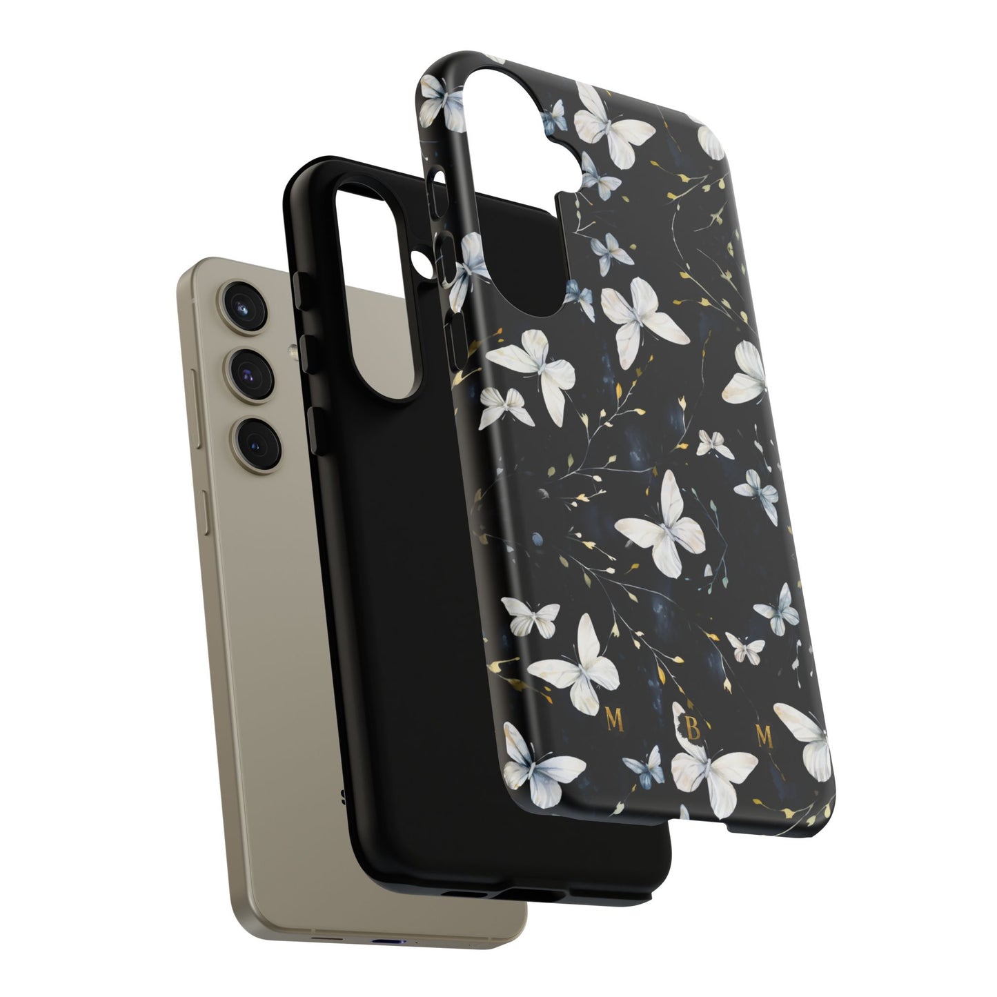 White Butterflies Samsung Galaxy S Tough Case