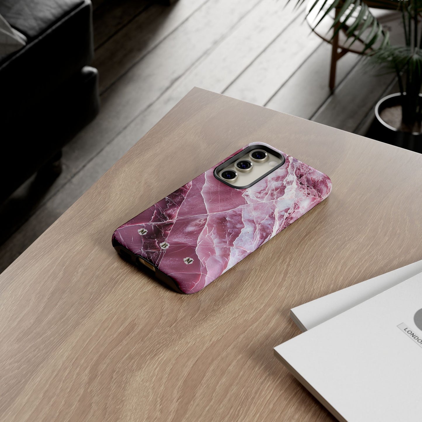 Pink Marble Samsung Galaxy S Tough Case