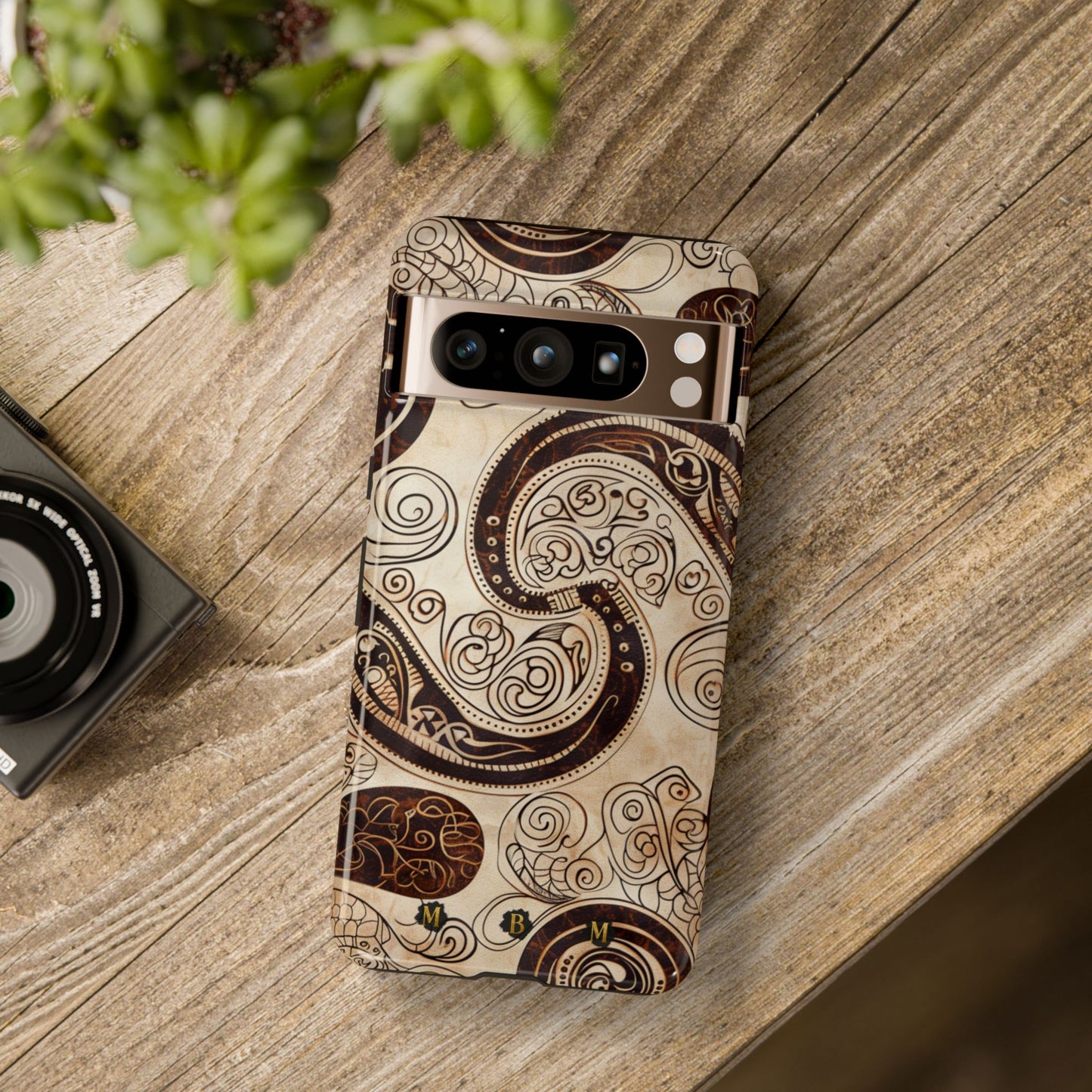 Sepia Scroll Google Pixel Tough Case