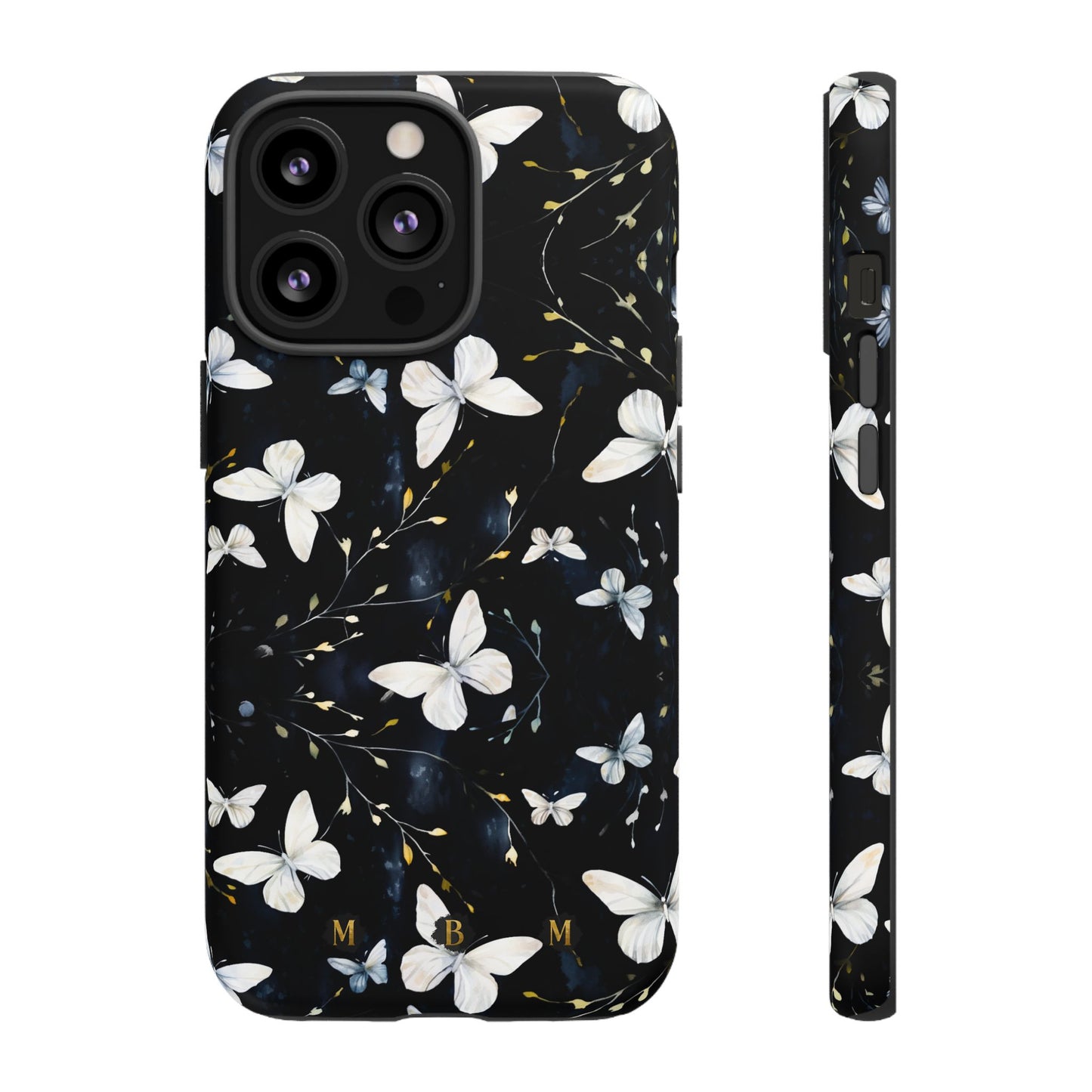 White Butterflies iPhone Tough Case