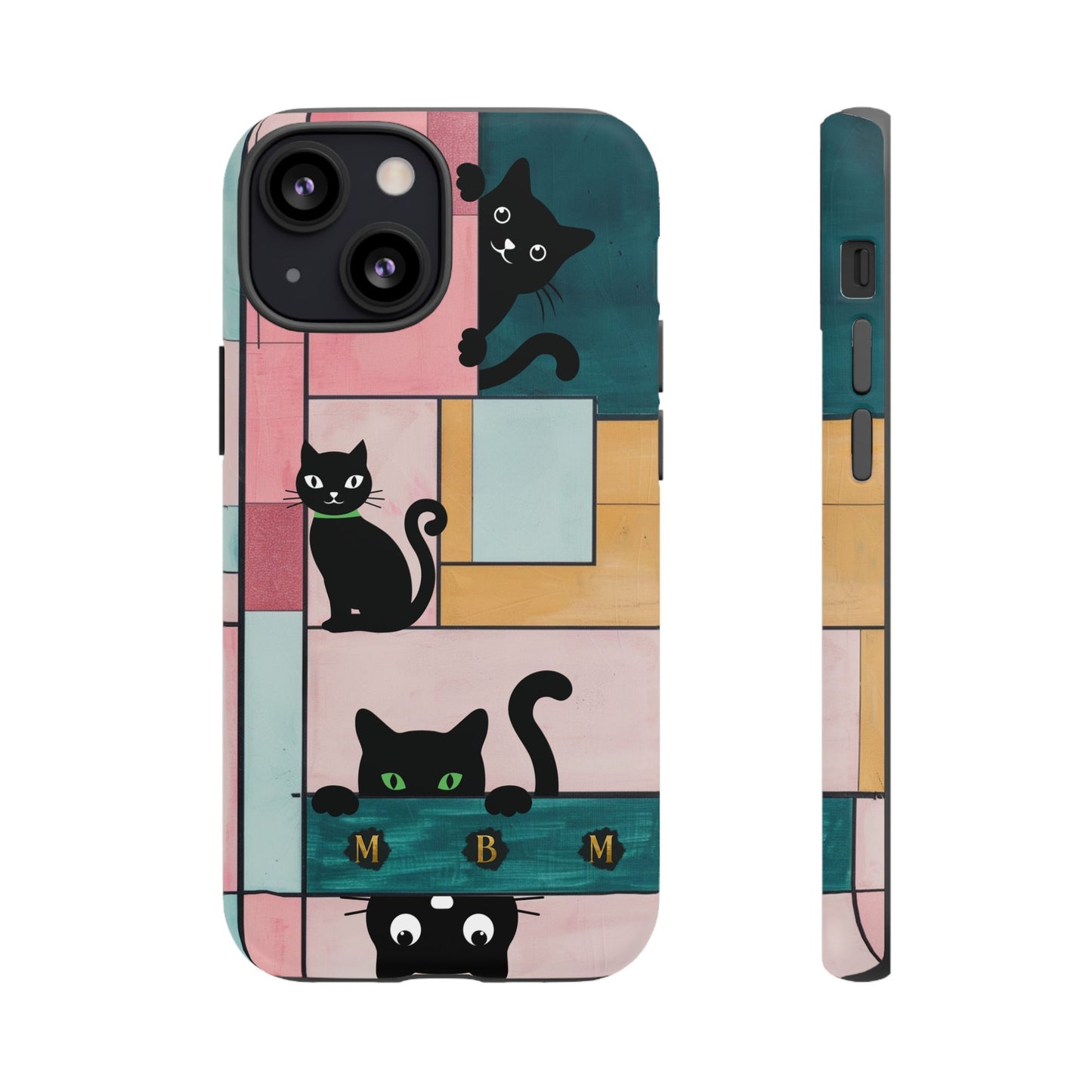 Block Cats iPhone Tough Case