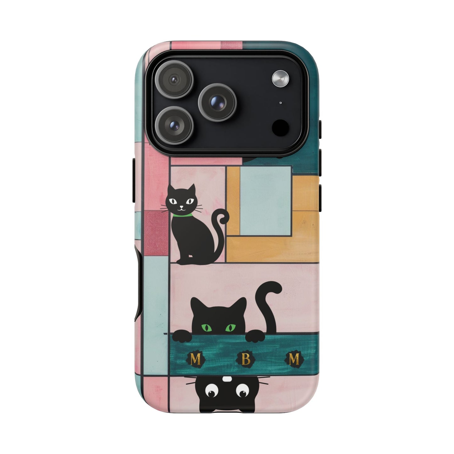 Block Cats iPhone Tough Case