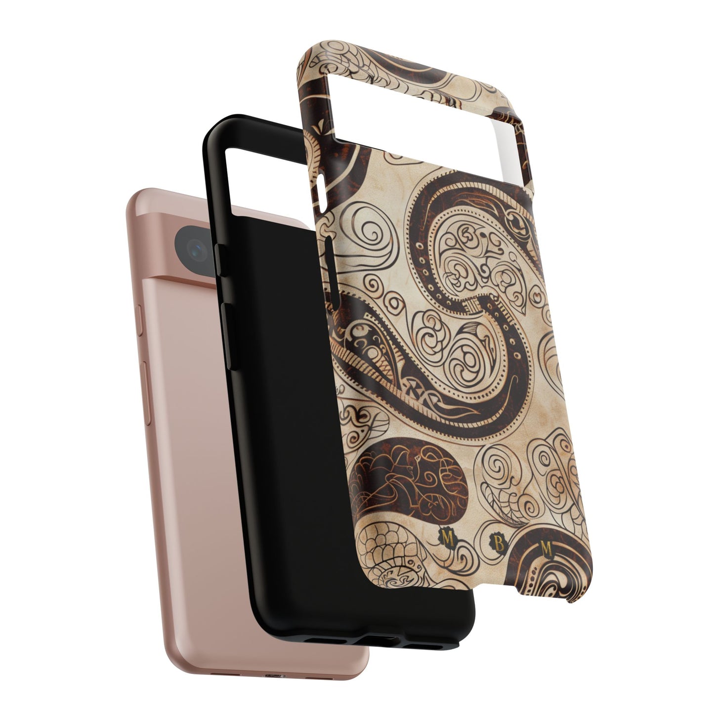 Sepia Scroll Google Pixel Tough Case