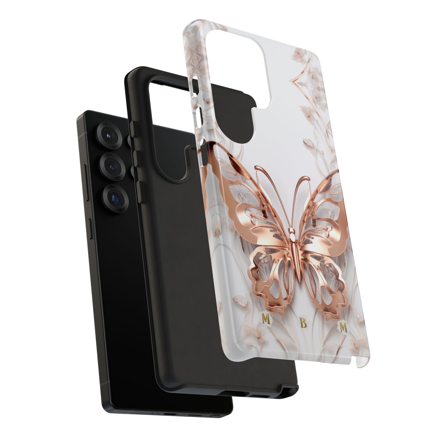 Rose Gold Butterfly Samsung Galaxy S Tough Case