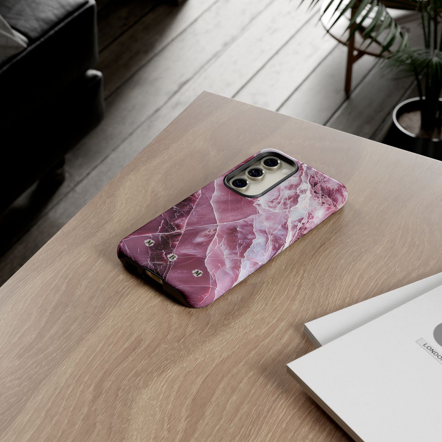 Pink Marble Samsung Galaxy S Tough Case