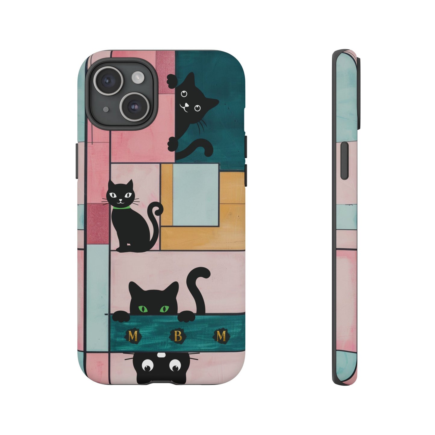 Block Cats iPhone Tough Case