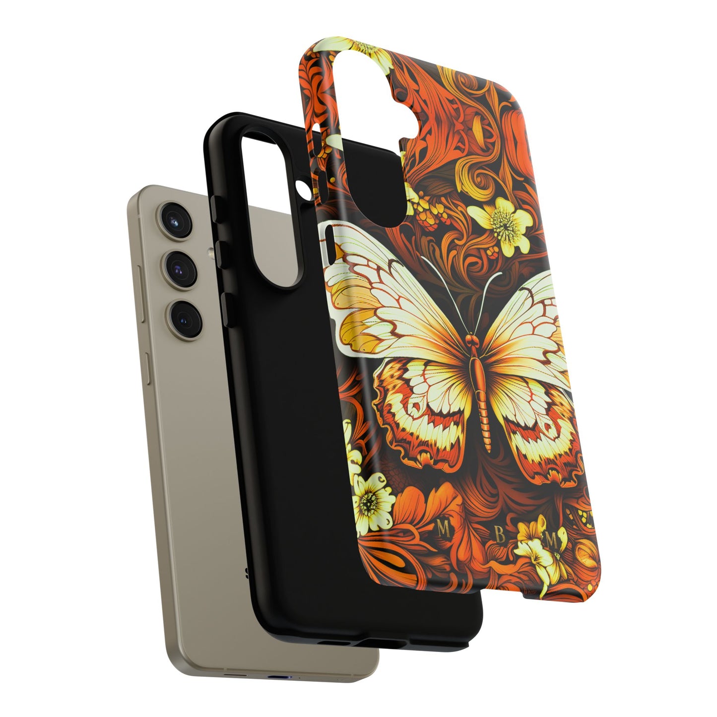 Vintage Orange Samsung Galaxy S Tough Case