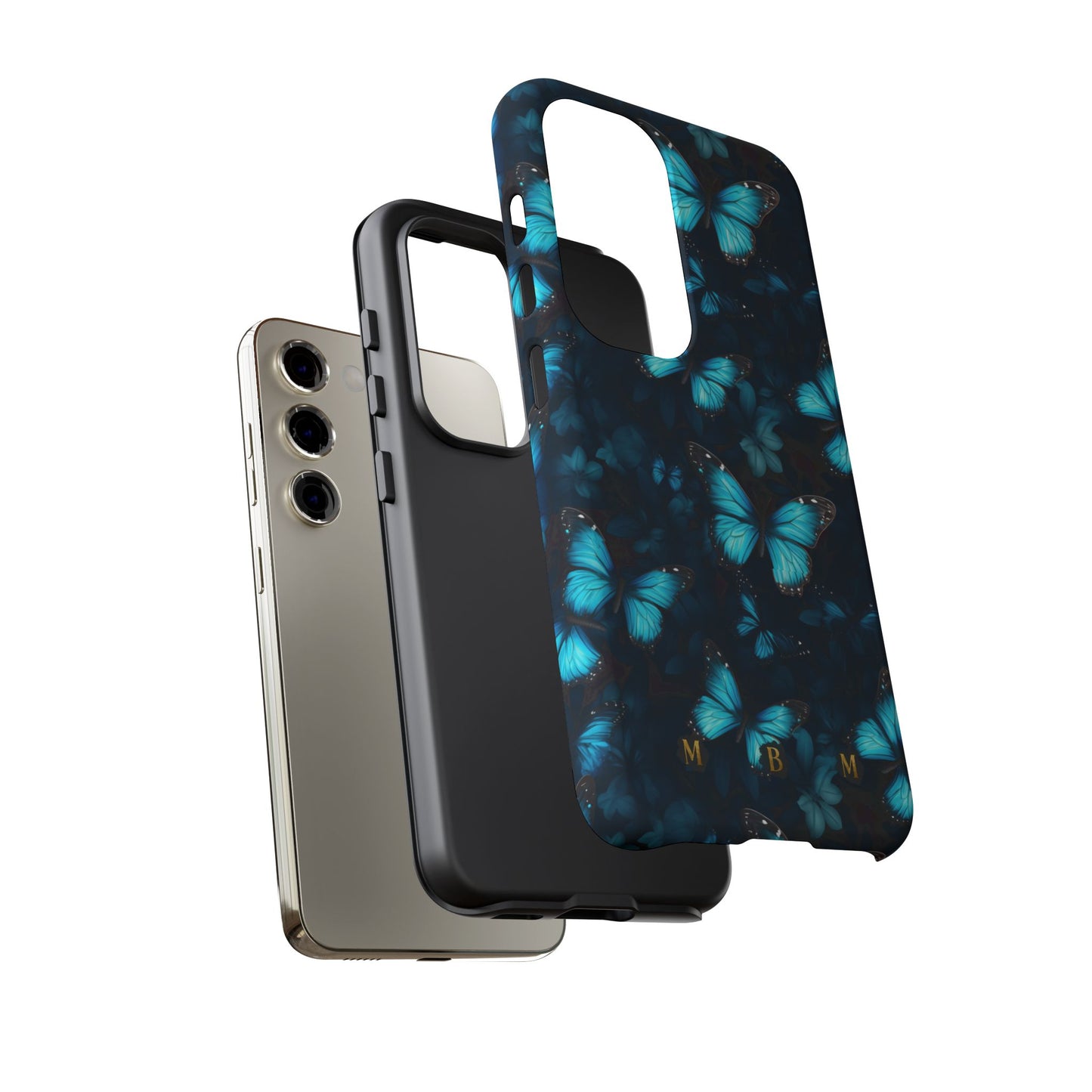 Blue Butterflies Samsung Galaxy S Tough Case