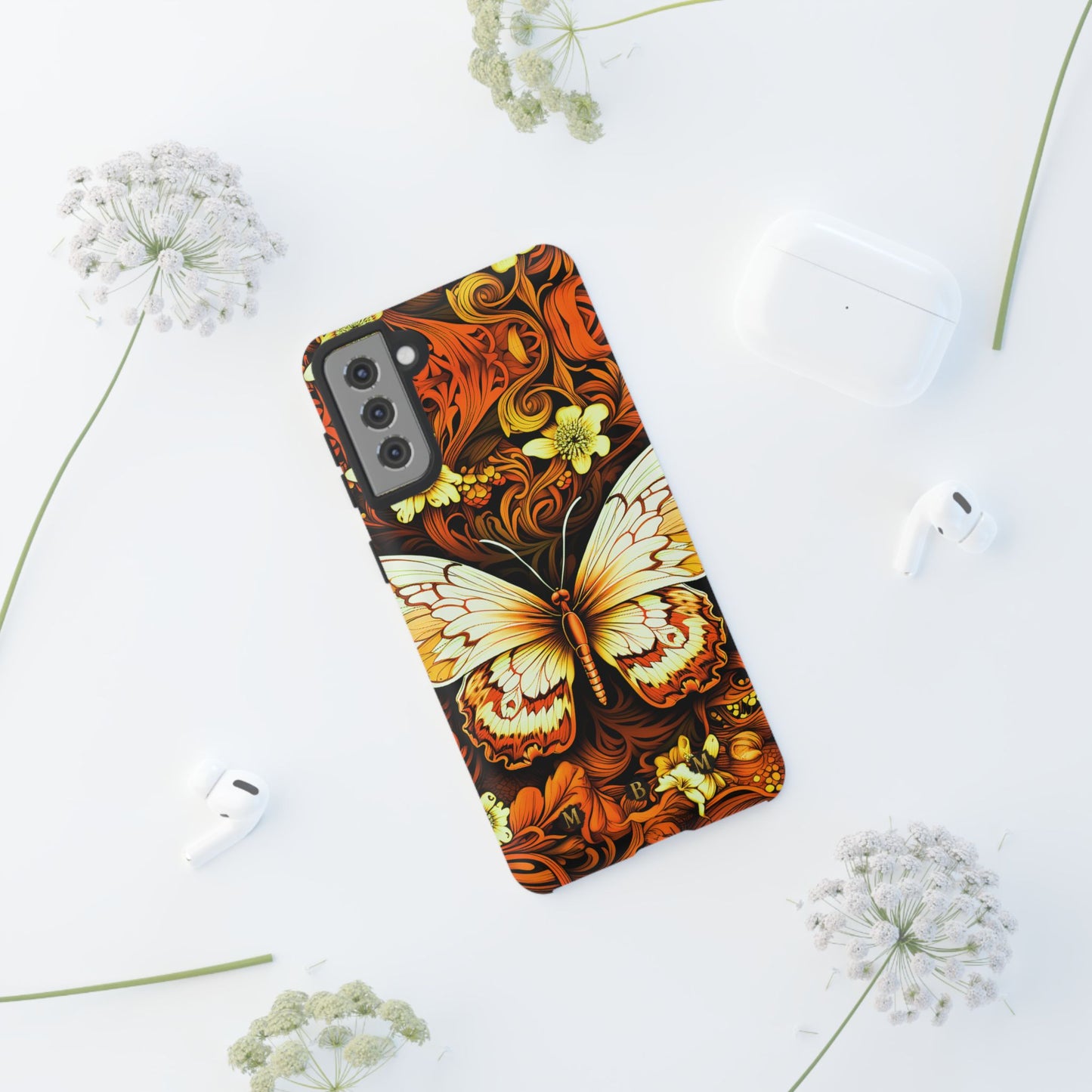 Vintage Orange Samsung Galaxy S Tough Case