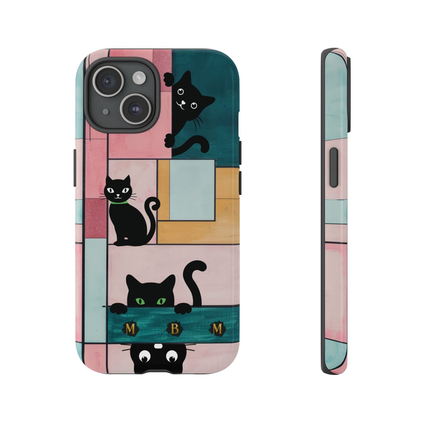 Block Cats iPhone Tough Case