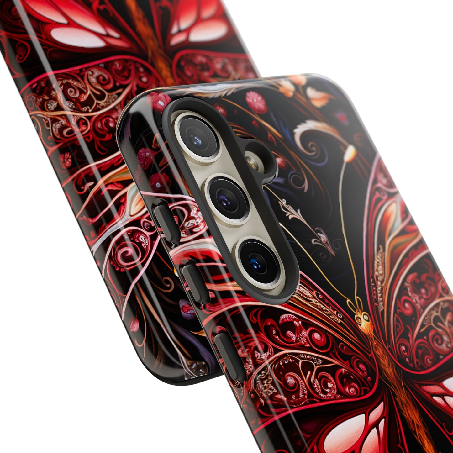 Red Butterfly Samsung Galaxy S Tough Case