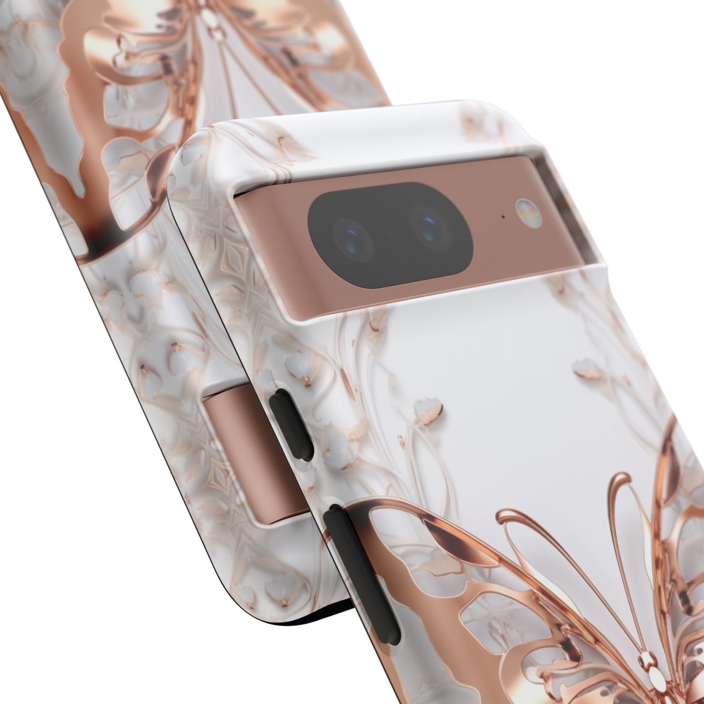 Rose Gold Butterfly Google Pixel Tough Case
