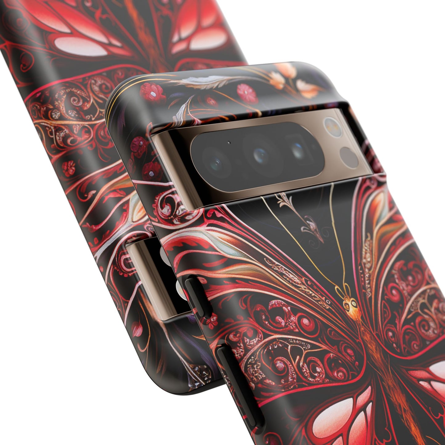 Red Butterfly Google Pixel Tough Case
