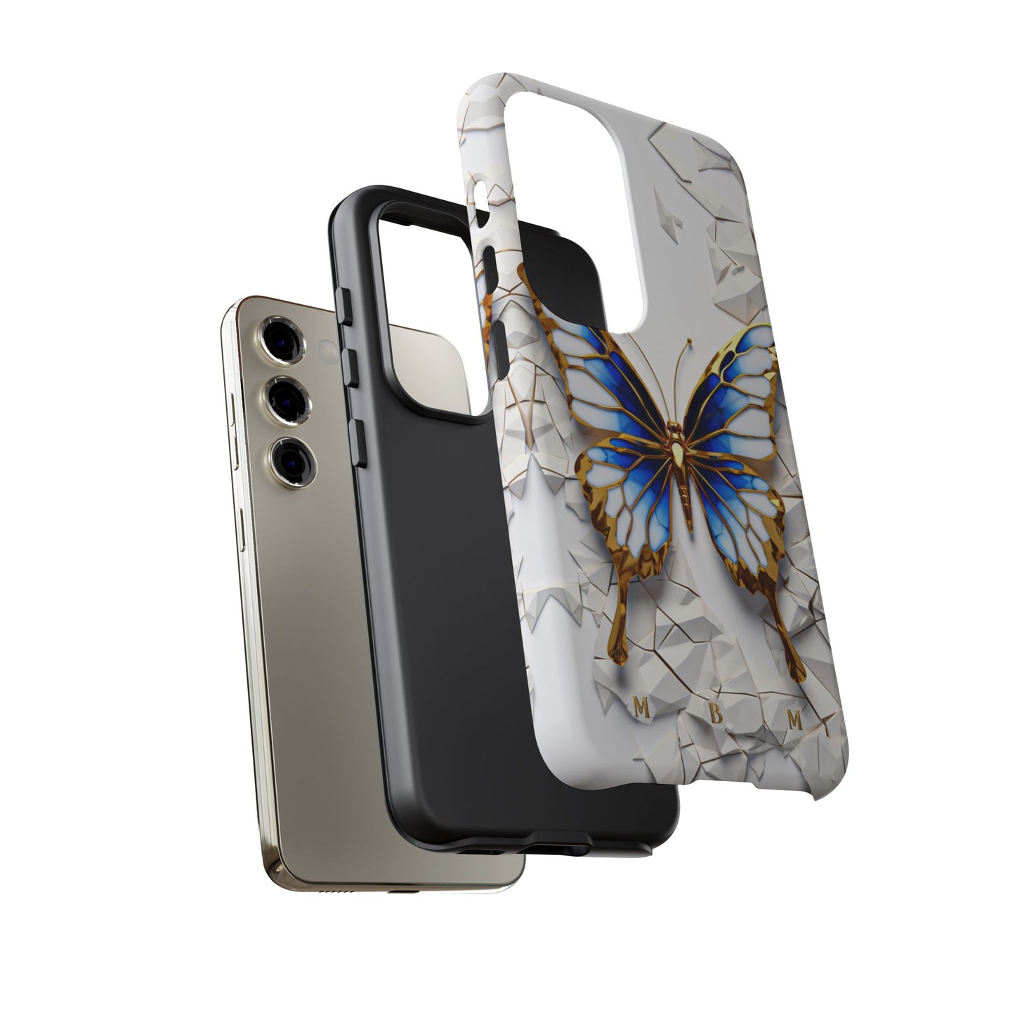 Sapphire Butterfly Samsung Galaxy S Tough Case