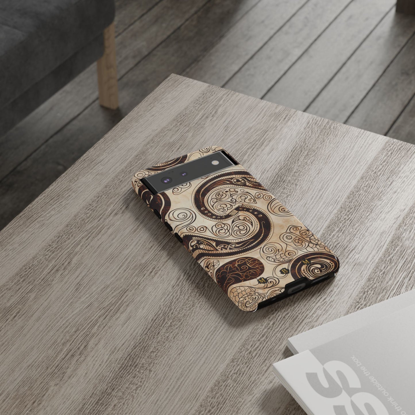 Sepia Scroll Google Pixel Tough Case