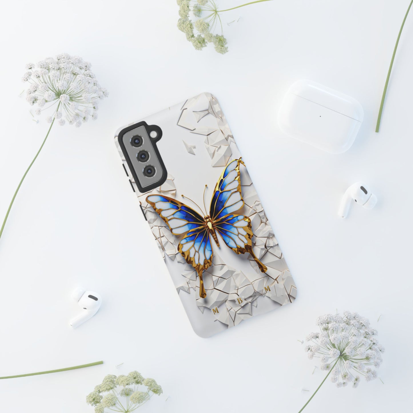Sapphire Butterfly Samsung Galaxy S Tough Case