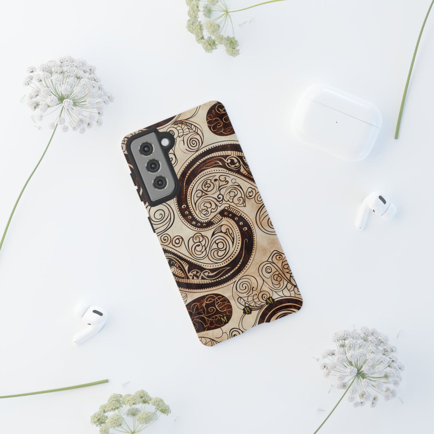 Sepia Scroll Samsung Galaxy S Tough Case