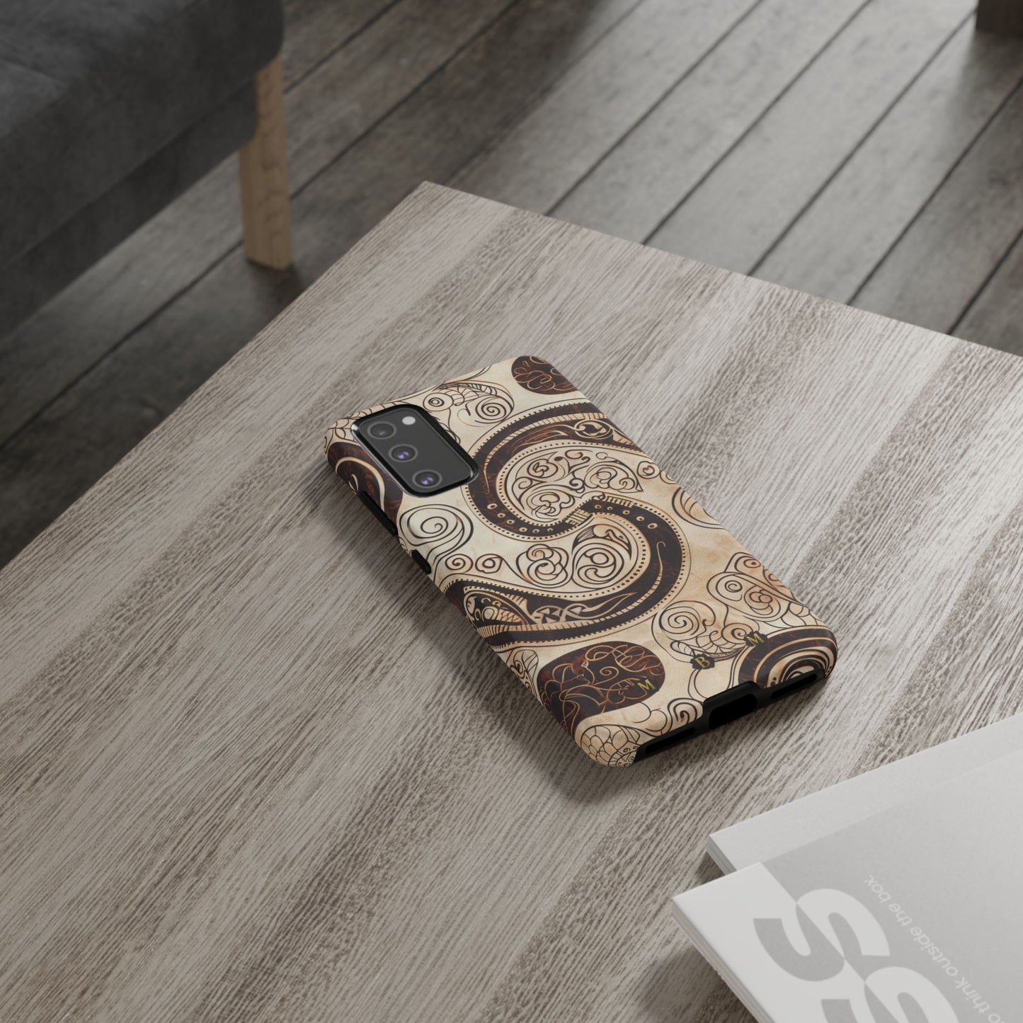 Sepia Scroll Samsung Galaxy S Tough Case
