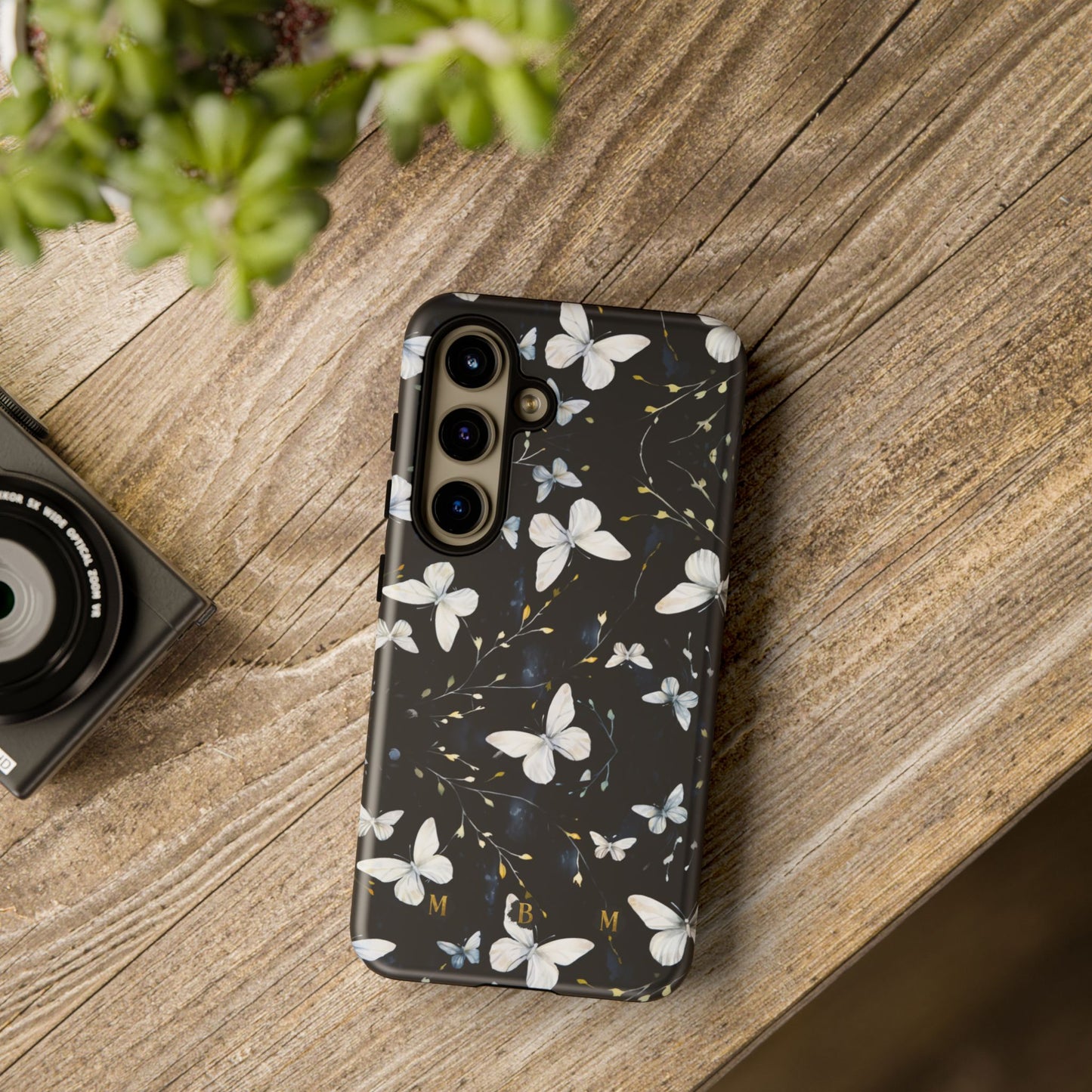 White Butterflies Samsung Galaxy S Tough Case