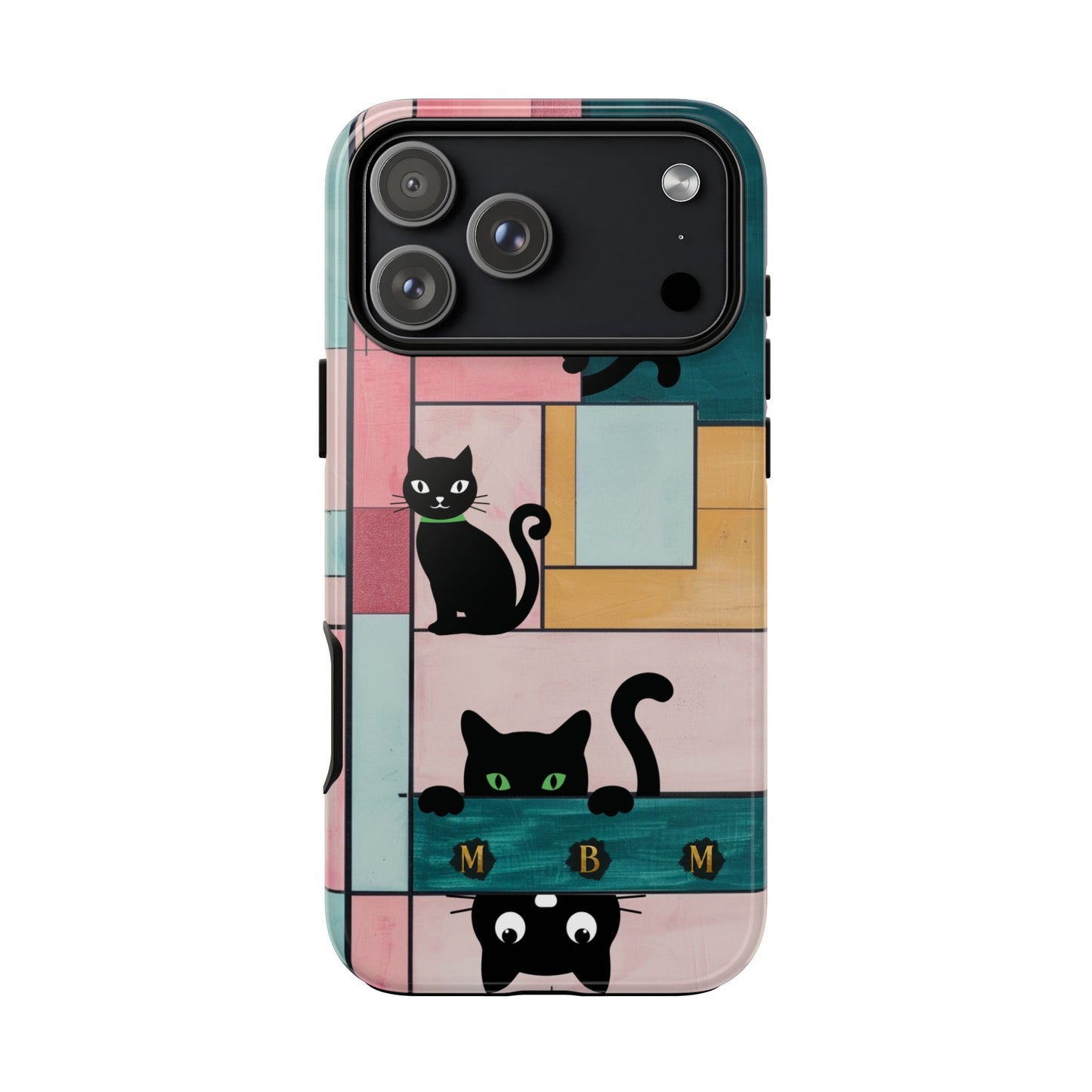 Block Cats iPhone Tough Case