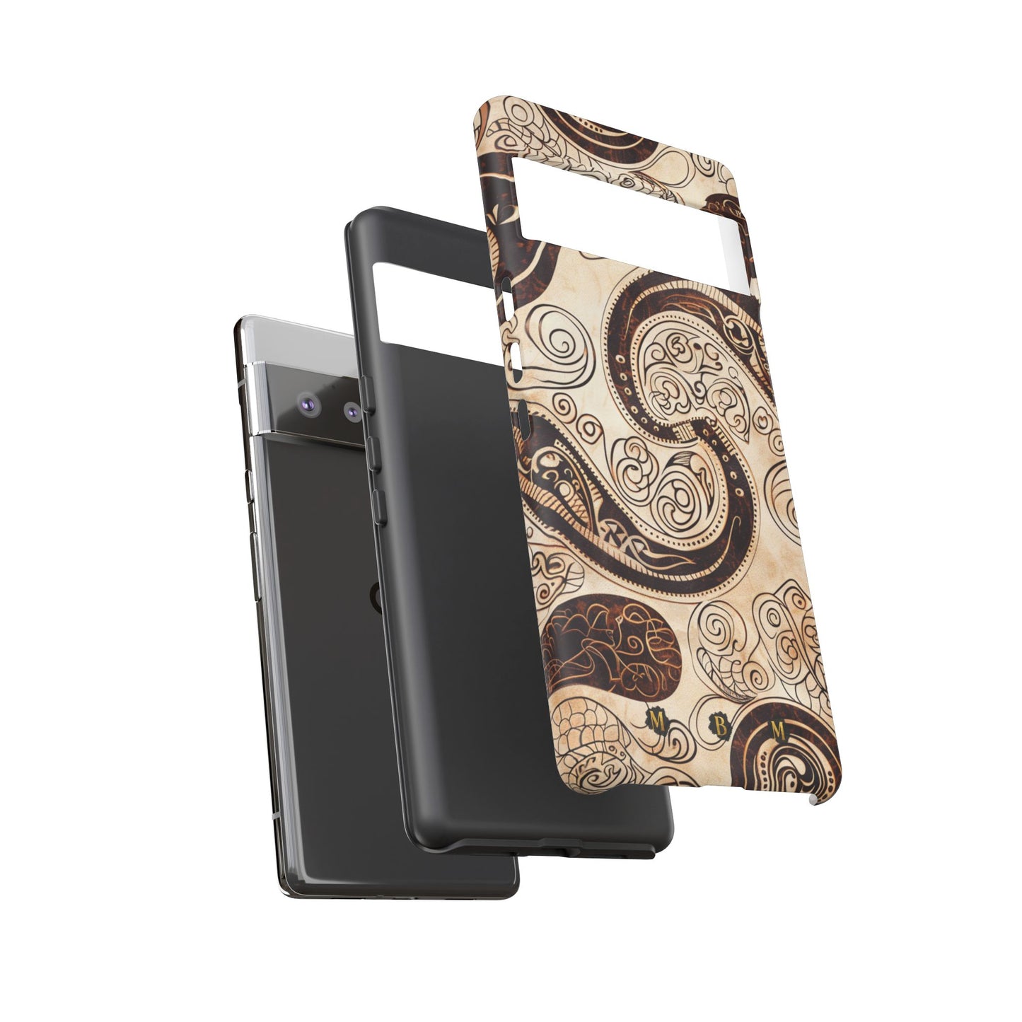 Sepia Scroll Google Pixel Tough Case