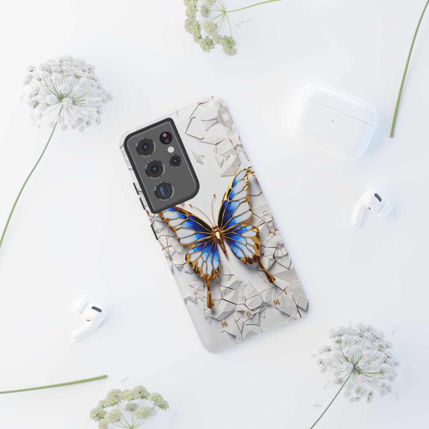 Sapphire Butterfly Samsung Galaxy S Tough Case