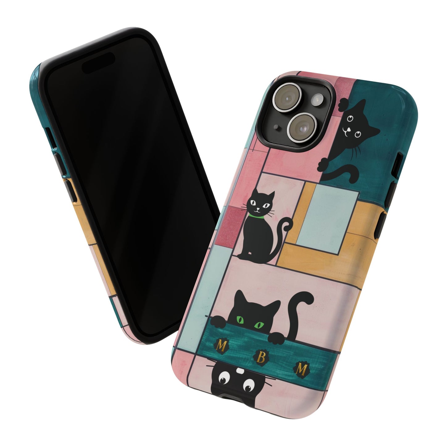 Block Cats iPhone Tough Case