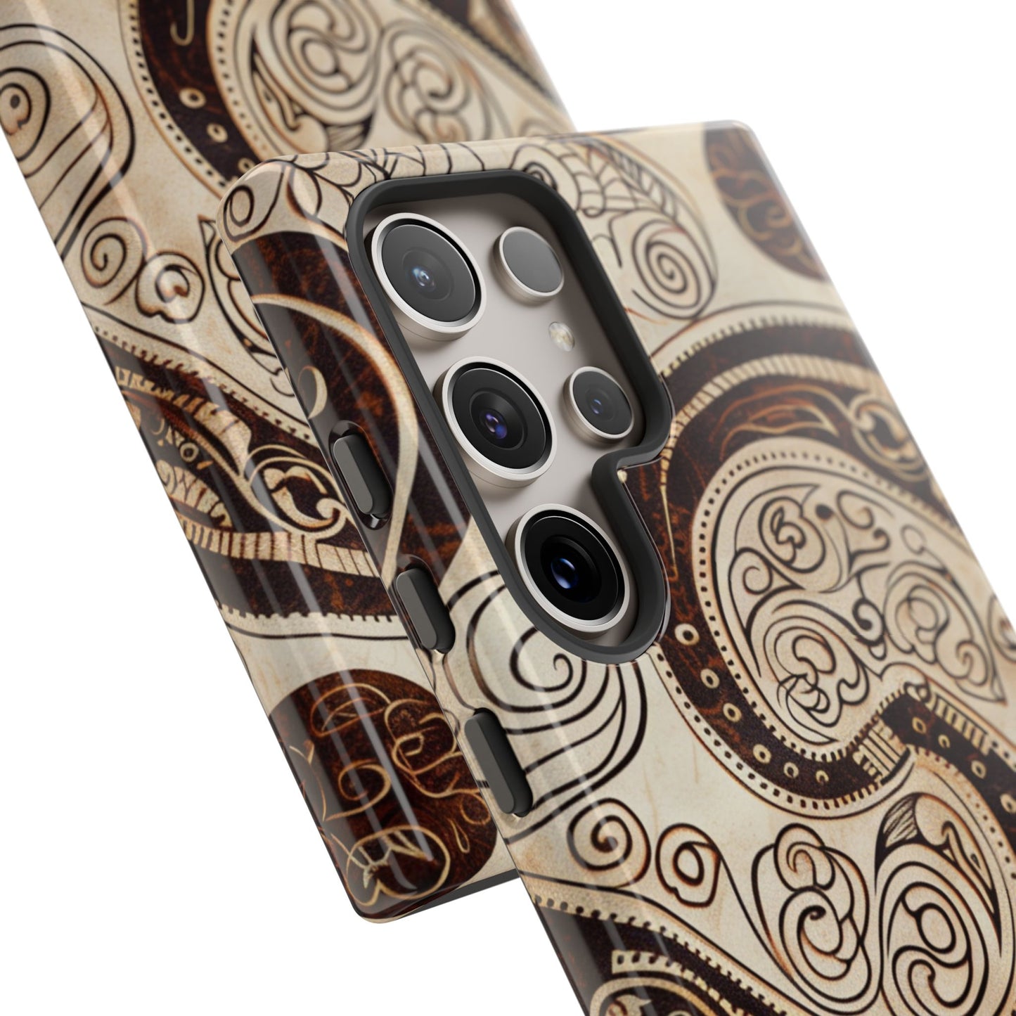 Sepia Scroll Samsung Galaxy S Tough Case
